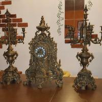 Orologio e Candelabri d'epoca