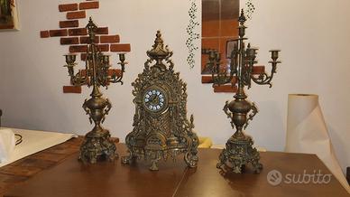 Orologio e Candelabri d'epoca