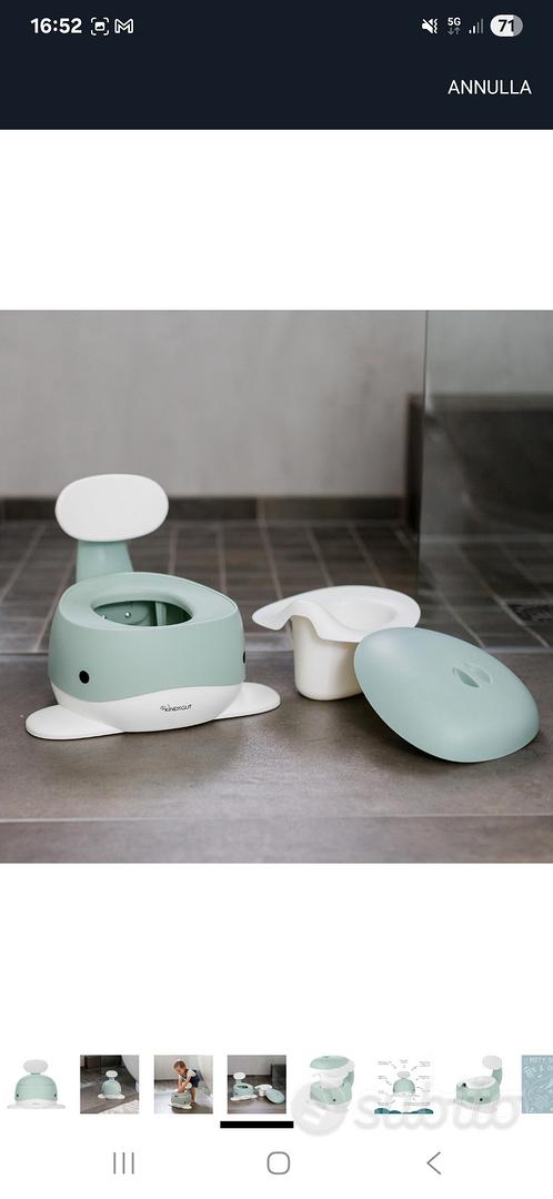 Vasino Per Bambini A Forma Di Balena - Design Ecologico Per Addestramento Al Vasino - Foto 12