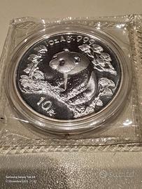 moneta argento 999 1oz panda cinese del 1997