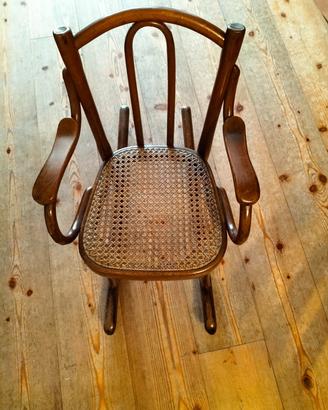 Sedia a dondolo per bimbi Thonet