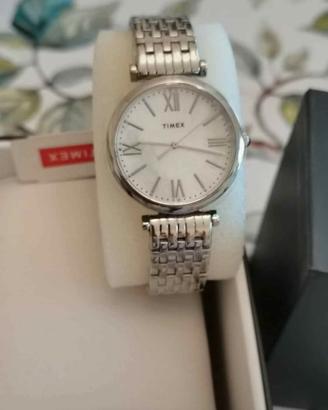 Orologio donna Timex Silver con numeri romani