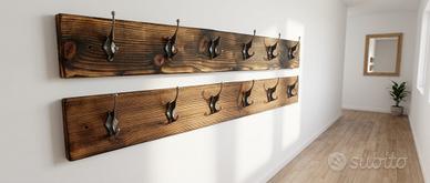 Appendiabiti NUOVI in legno Industrial Style
