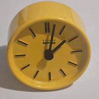 Sveglia Kienzle Vintage Pop Art Gialla anni 70