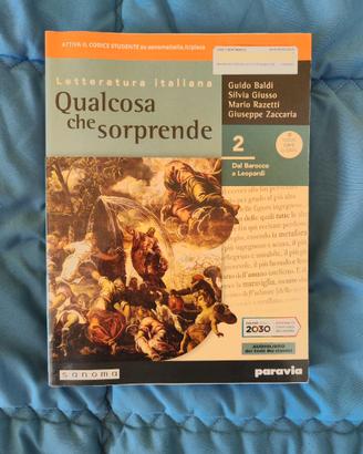 Libro scuola Italiano Qualcosa che sorprende