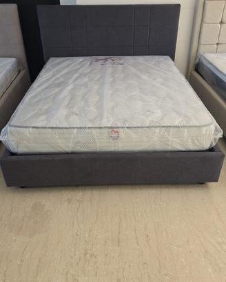 Letto Contenitore Lena Matrimoniale Nero