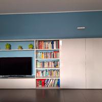 Parete attrezzata soggiorno  scrivania Lema 4,5 m 