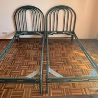 strutture coppia di letti in bambù 