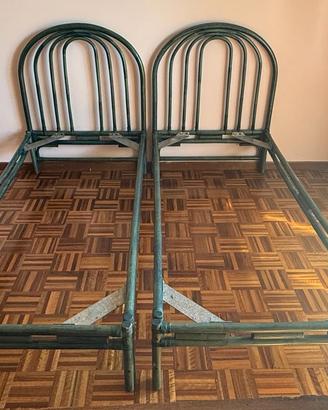 strutture coppia di letti in bambù 