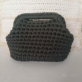 borsa uncinetto clutch  fatta a mano