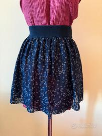 Gonna in pizzo nero