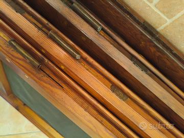 Balconi finestre legno zanzariera
