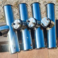 4  portacanne acciaio inox x tubolari