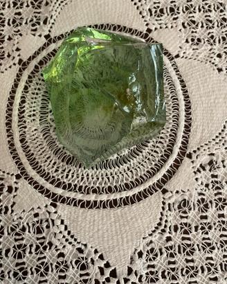 Fermacarte vetro artistico verde Eterna Primavera