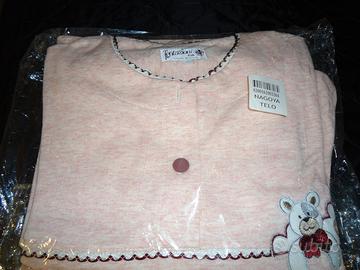 Pigiama completo rosa 100% cotone nuova