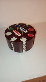 porta fiches in legno