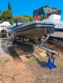 gommone novamarine rh460+johnson 35cv+carrello 