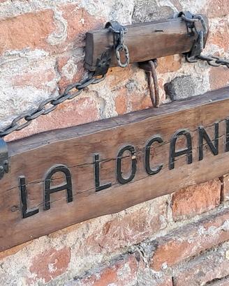 Insegna artigianale in legno Vintage