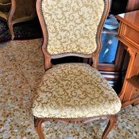 6 sedie noce classico con velluto