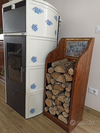 Portalegna camino, stufa, barbecue da interno