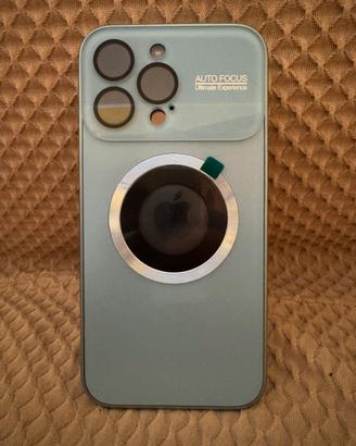 COVER iPHONE 15 PRO MAX Celeste Metal Magsafe