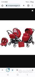 Trio Peg Perego + isofix per auto+bassinet+altro