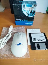 Mouse Spacewalker seriale con Scatola e Floppy