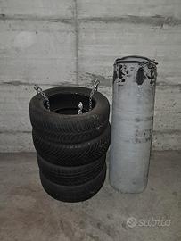 Sacco boxe gomme + sacco boxe 