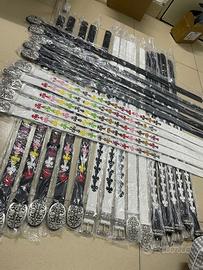 Cinture Chrome Hearts nere e bianche
