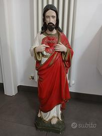Antica Statua Sacro Cuore di Gesù in gesso primi '
