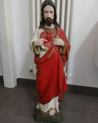 Antica Statua Sacro Cuore di Gesù in gesso primi '