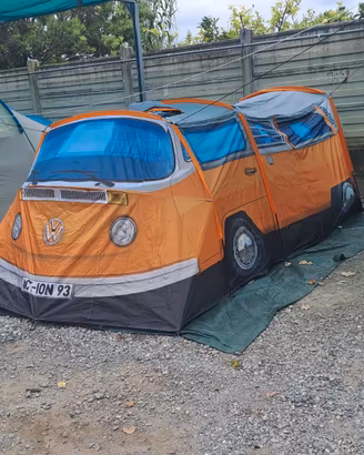 tenda campeggio pulmino volkswagen  