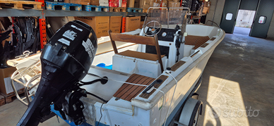 Barca open 5.5 metri 40/60 cv carrello no patente