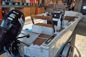 Barca open 5.5 metri 40/60 cv carrello no patente