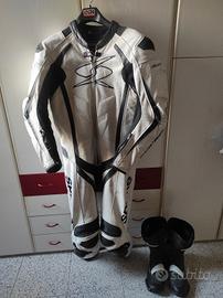 tuta 100%.pelle da moto