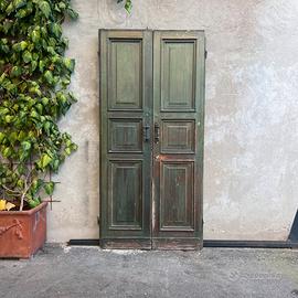 Portoncino a doppio battente in legno anni 30