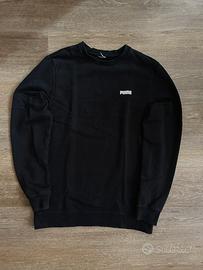 Felpa PUMA Nera con Logo - Taglia S - Come Nuova