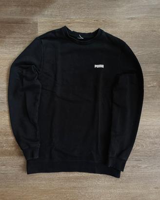 Felpa PUMA Nera con Logo - Taglia S - Come Nuova