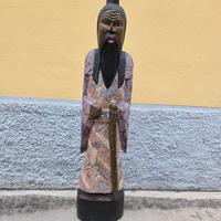 STATUA LEGNO ASIATICA