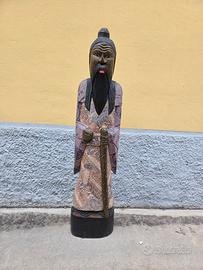 STATUA LEGNO ASIATICA