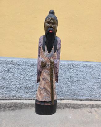 STATUA LEGNO ASIATICA