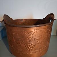 antco secchio decorato in rame 800
