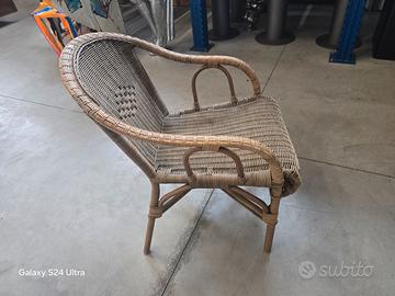 sedie in vimini modello agata