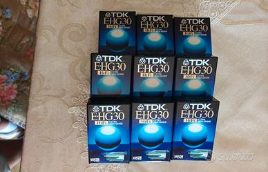 Bundle lotto cassette video TDK E-HG30  VHS-C