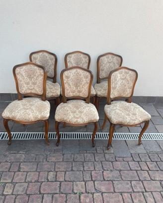 6 x sedie in legno