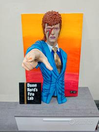 scultura a muro David Bowie  dimensioni reali 