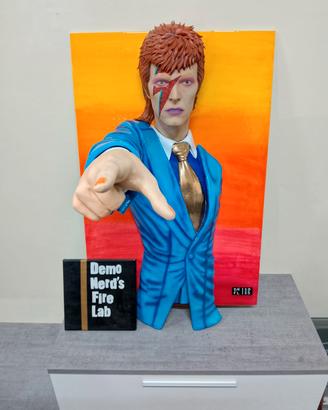 scultura a muro David Bowie  dimensioni reali 
