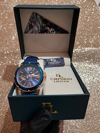 Orologio Automatico Emporio Limited Milano Blu/Oro