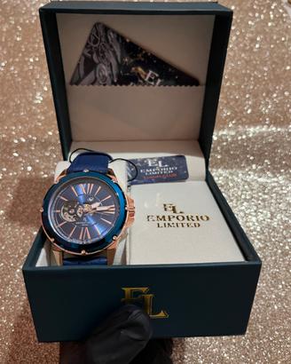 Orologio Automatico Emporio Limited Milano Blu/Oro