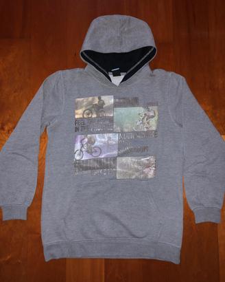 Felpa pesante con cappuccio tg 15 anni